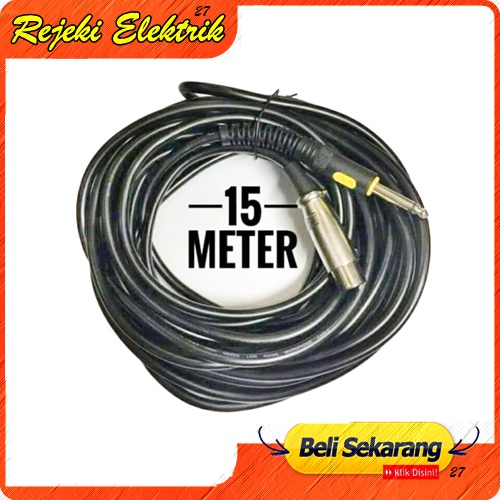 La Bass Kabel Mic 15 Meter High Quality Berkualitas