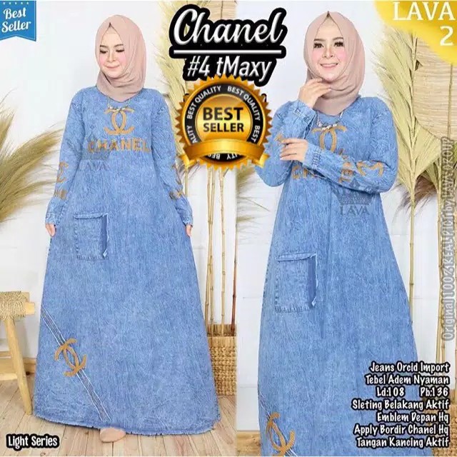 C_HANNEL MAXY VARIASI BORDIR WARNA GOLD