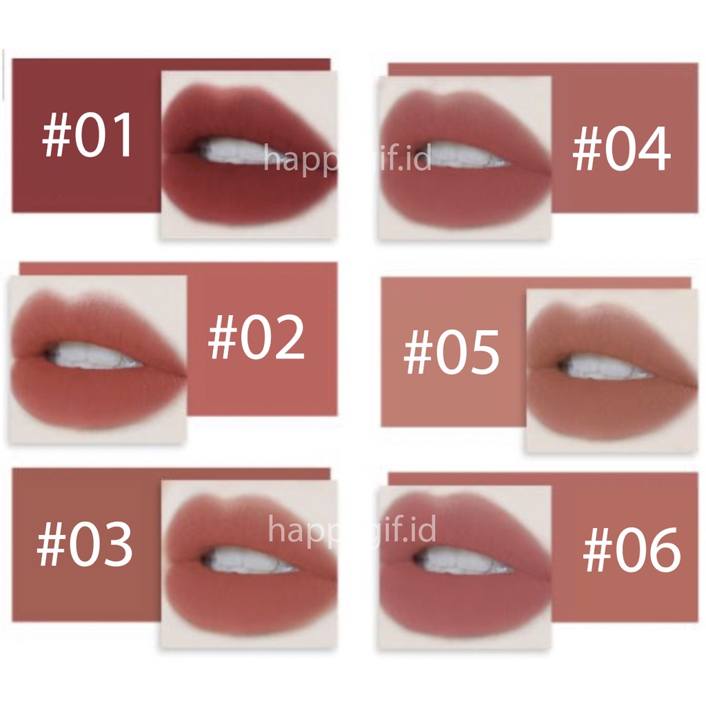 LAMEILA Matte Lipstick 2028 Liquid Korean Lipstik Lip Glaze Korean Lip Cream Lip Gloss Waterproof LA055