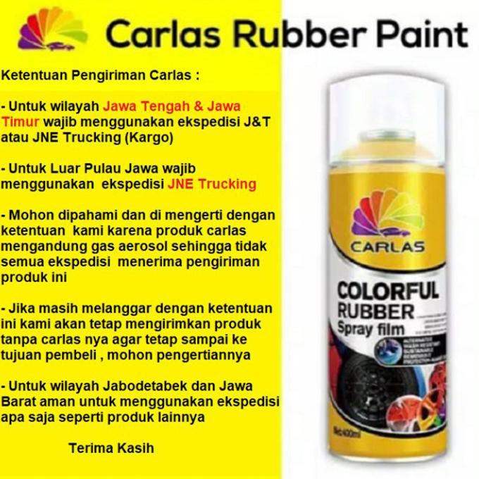 

( BISA COD ) Carlas Rubber Paint Fluorescent - cat carlas stabilo - Merah Stabilo KOMPLIT [Kode