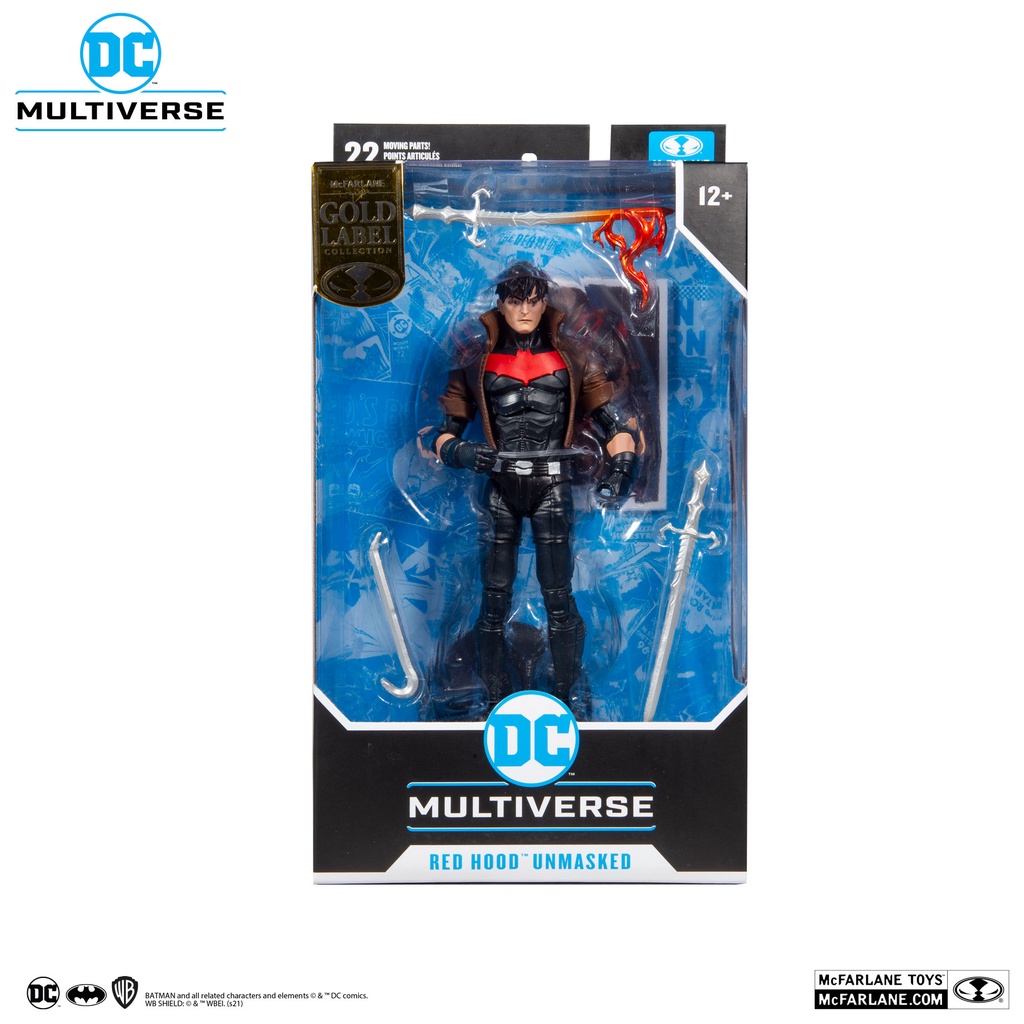 Figure Mcfarlane DC Red Hood Unmasked Gold Label