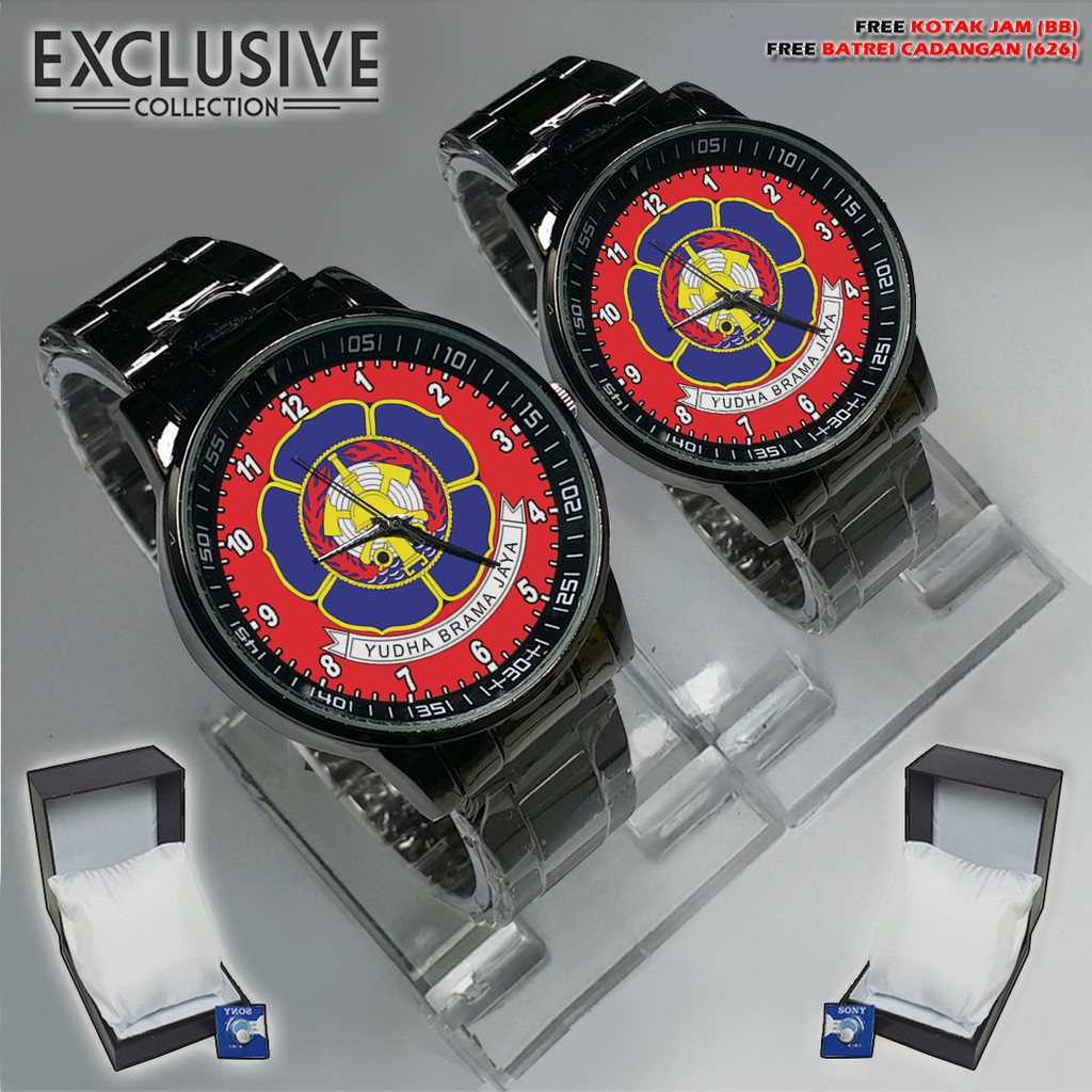 Jam Tangan  DAMKAR-LOGO MOTIF MERAH Bagus