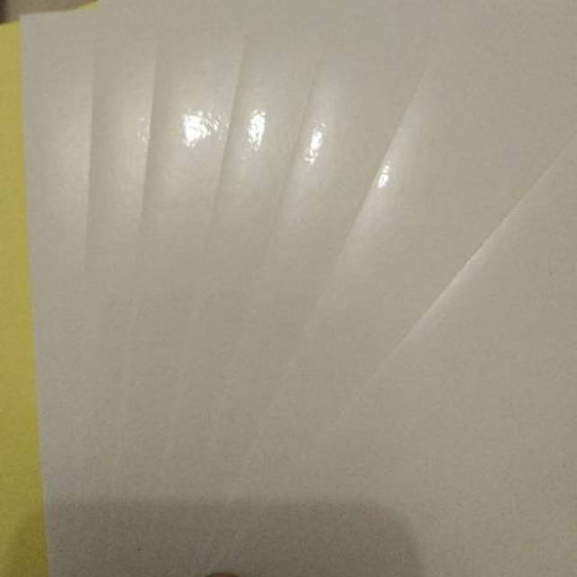 

Kertas label stiker glossy A6 isi 100 lembar