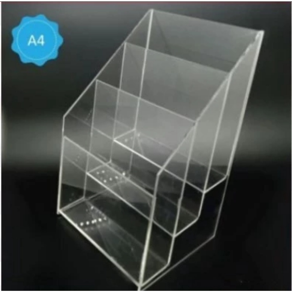 

Acrylic Holder A4 Tempat Brosur 3 Susun A4 Akrilik