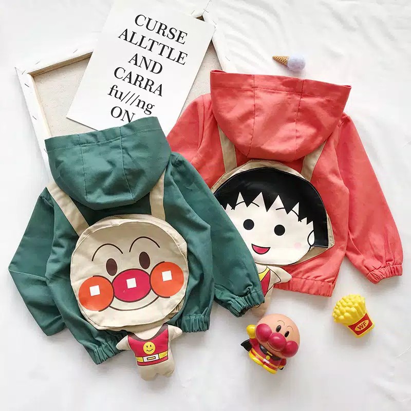 bebiwa - Anpanman 2in1 Jacket&Bag Size 3-4y