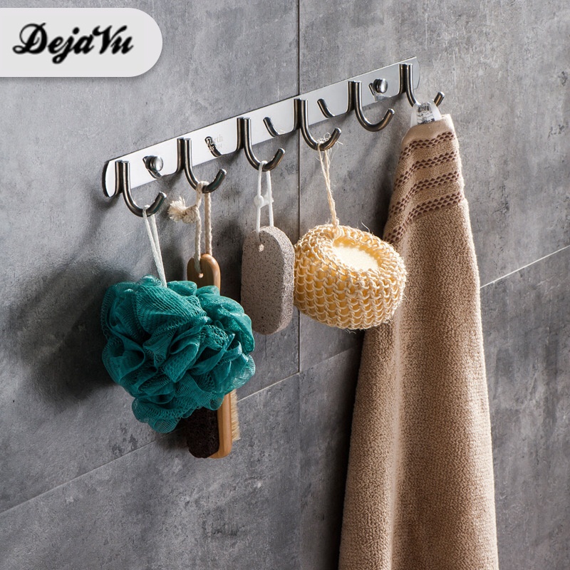 Dejavu Gantungan Hanger Kamar Mandi  Tempel Dinding Hook Rak Gantung Handuk Pakaian Baju HRD116