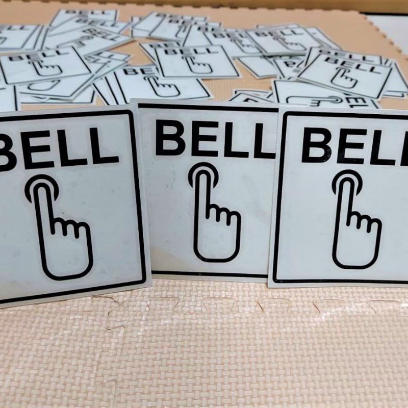 Stiker Penunjuk Bell Rumah