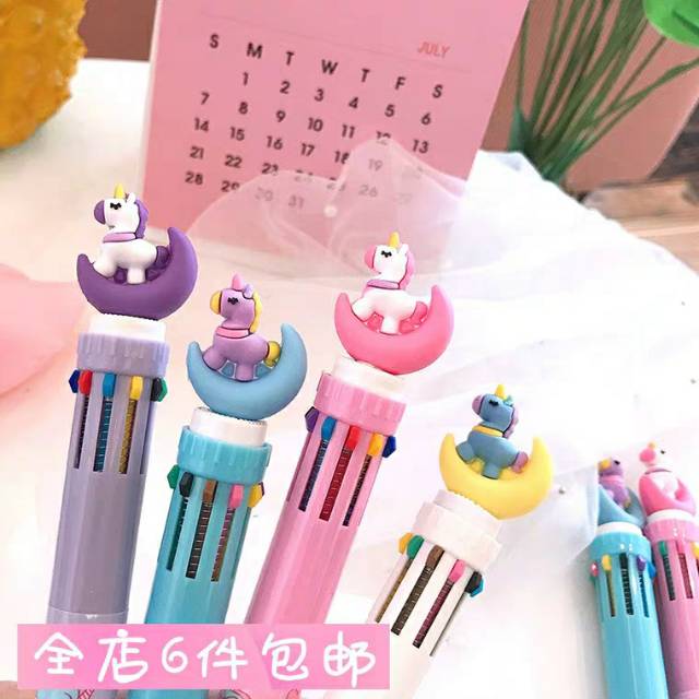 PULPEN UNICORN 10 WARNA WARNI PULPEN KARAKTER PEN UNICORN MURAH