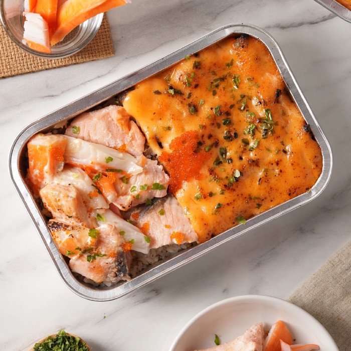 

✨COD✨ Salmon Kani Mentai Rice - Aburi Kitchen