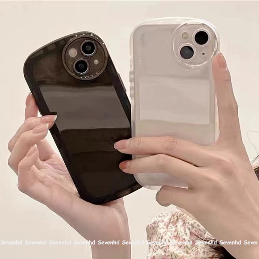 JAYA CASE - Soft Case Pelindung Lensa Transparan Macaron Oval Untuk Samsung A03 A12 A13 A23 A33 A53 