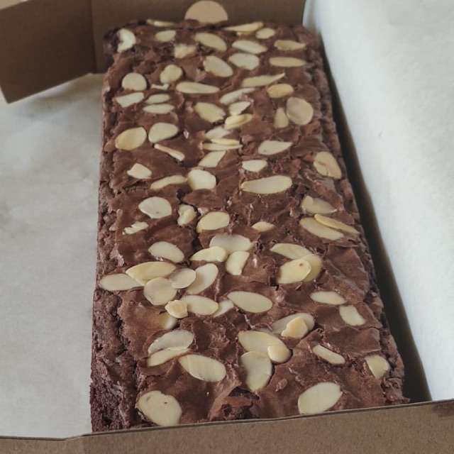 

Brownies almond freshly homemade