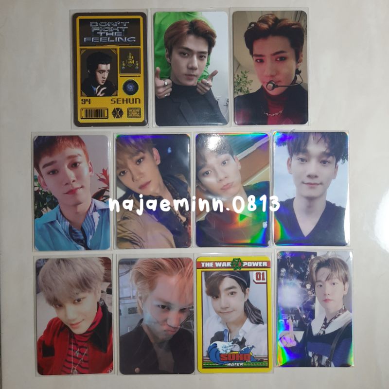 photocard pc exo sehun love shot sing for you planet id card baekhyun dftf chen blooming day dmumt t