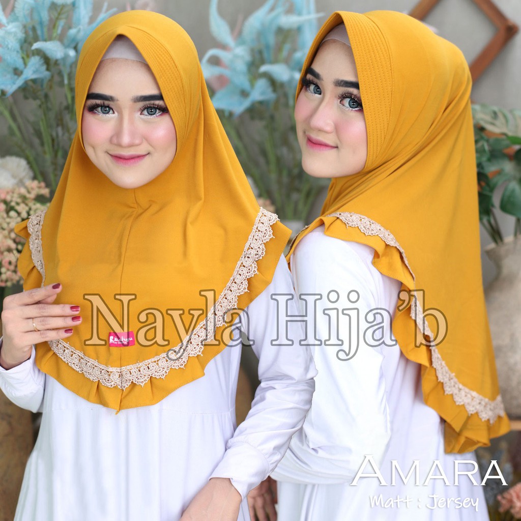 PROMO JILBAB INSTAN JERSEY PREMIUM KERUDUNG BERGO AMARA HIJAB TERBARU NAYLA HIJAB