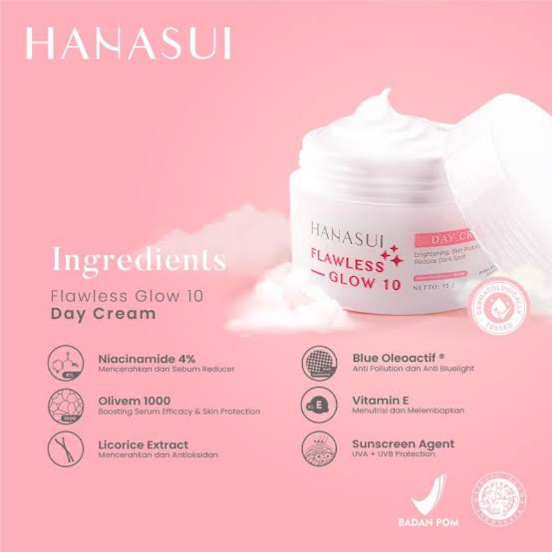 Hanasui Flawless Glow Cream 15g