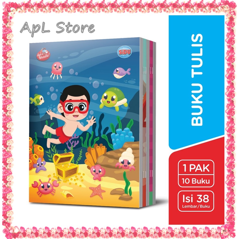 Jual Buku Tulis SIDU 38 Lembar Buku Tulis Murah A018 | Shopee Indonesia