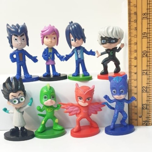 Figure PJ Masks Pj Mask Figure set 8 Catboy Owlette Gekko