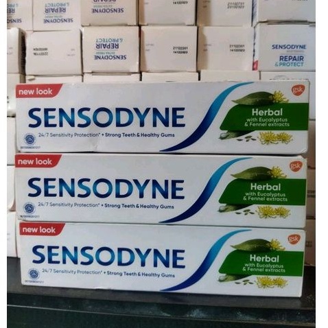 SENSODYNE PASTA GIGI HERBAL With Eucalyptus 100 gr Original dan Murah