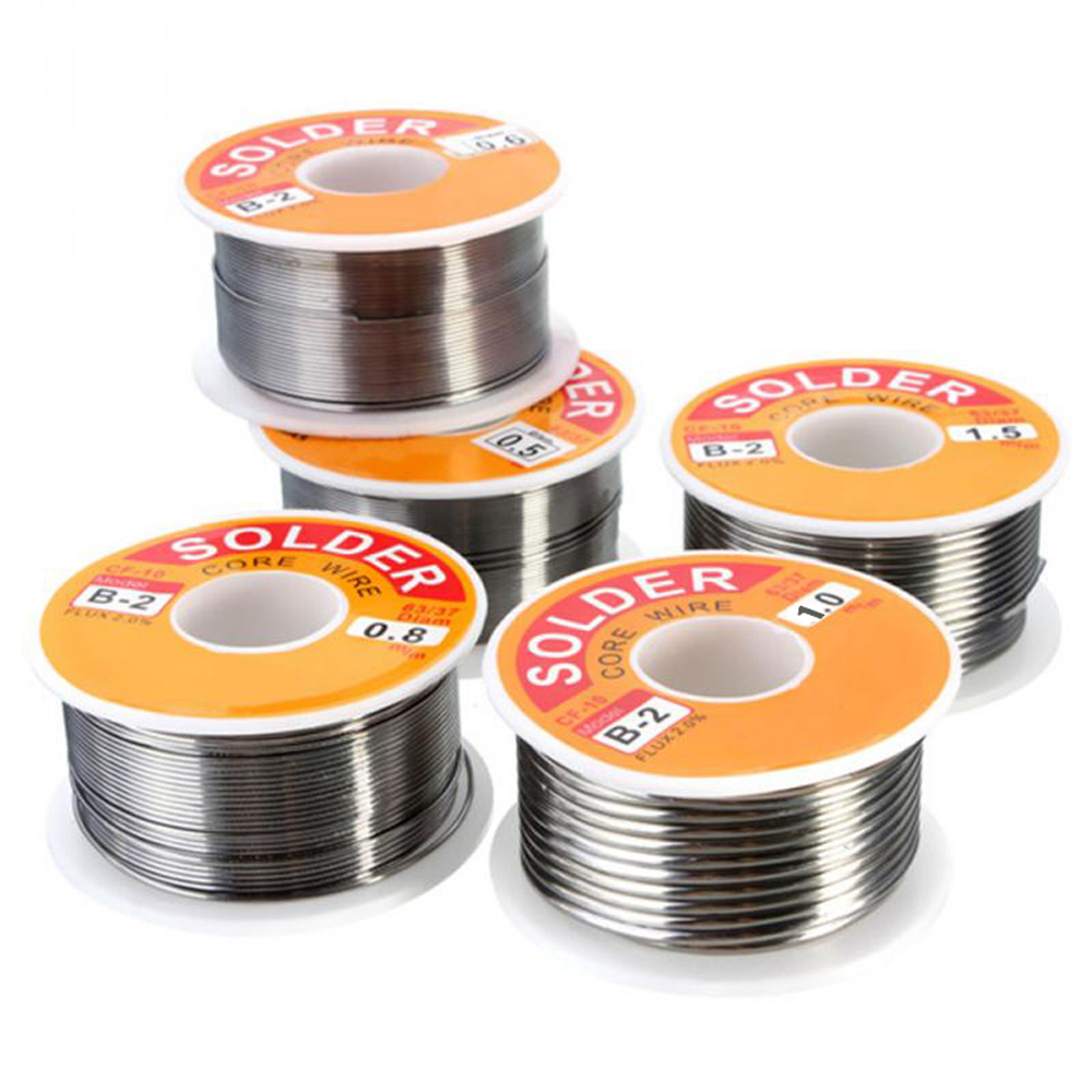 Kawat Solder Leleh Rosin Core Ukuran 0.5mm 0.6mm 0.8mm 1.0mm 1.2mm 1.5mm 2.0mm