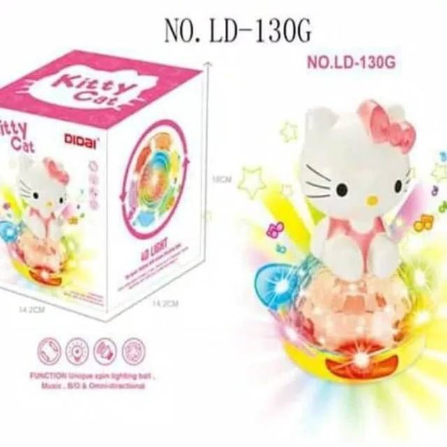 mainan anak kitty cat - hello kitty bersuara dan nyala edukatif