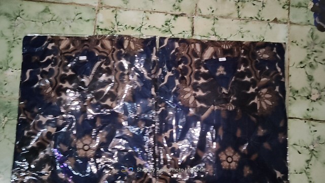 Batik Pria Size M L Xl Xxl  Bswart Batik Hrb026 Kenongo Hem Panjang Padi