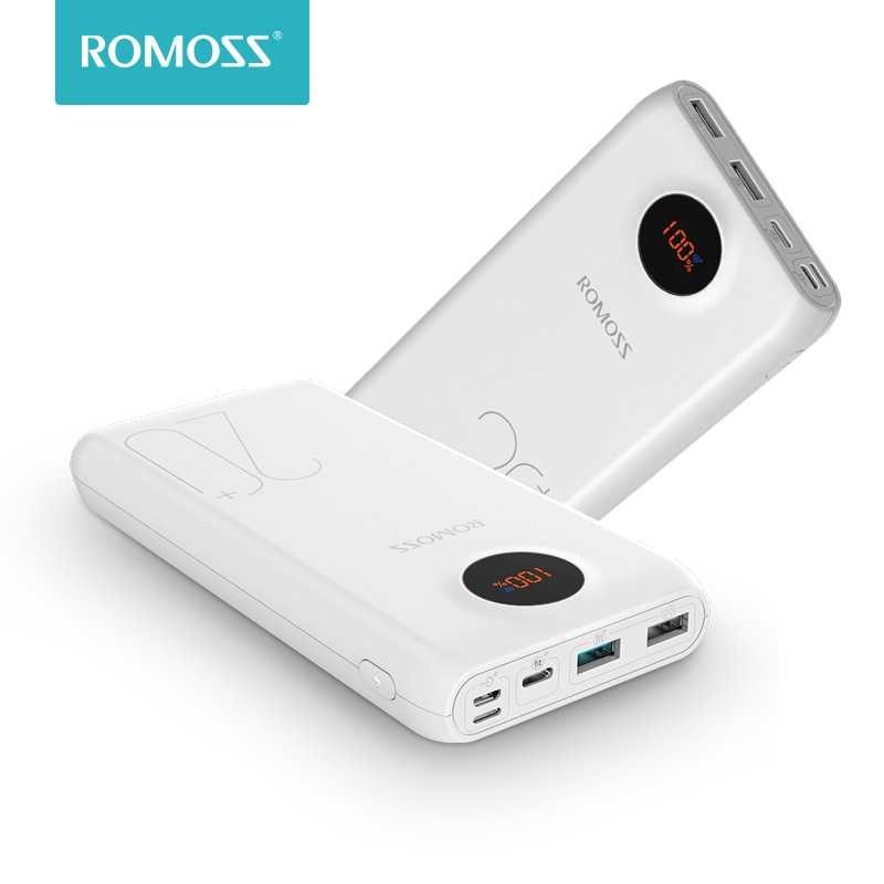 Romoss SW20 Pro Power Bank Micro USB+Type C+Lightning Port 20000mAh