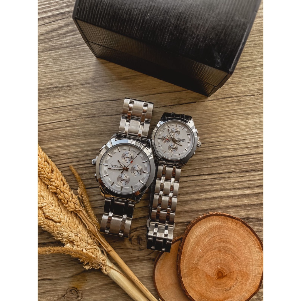 Jam tangan stainless 0XFORD gratis gelang dan kalung (dhon store)