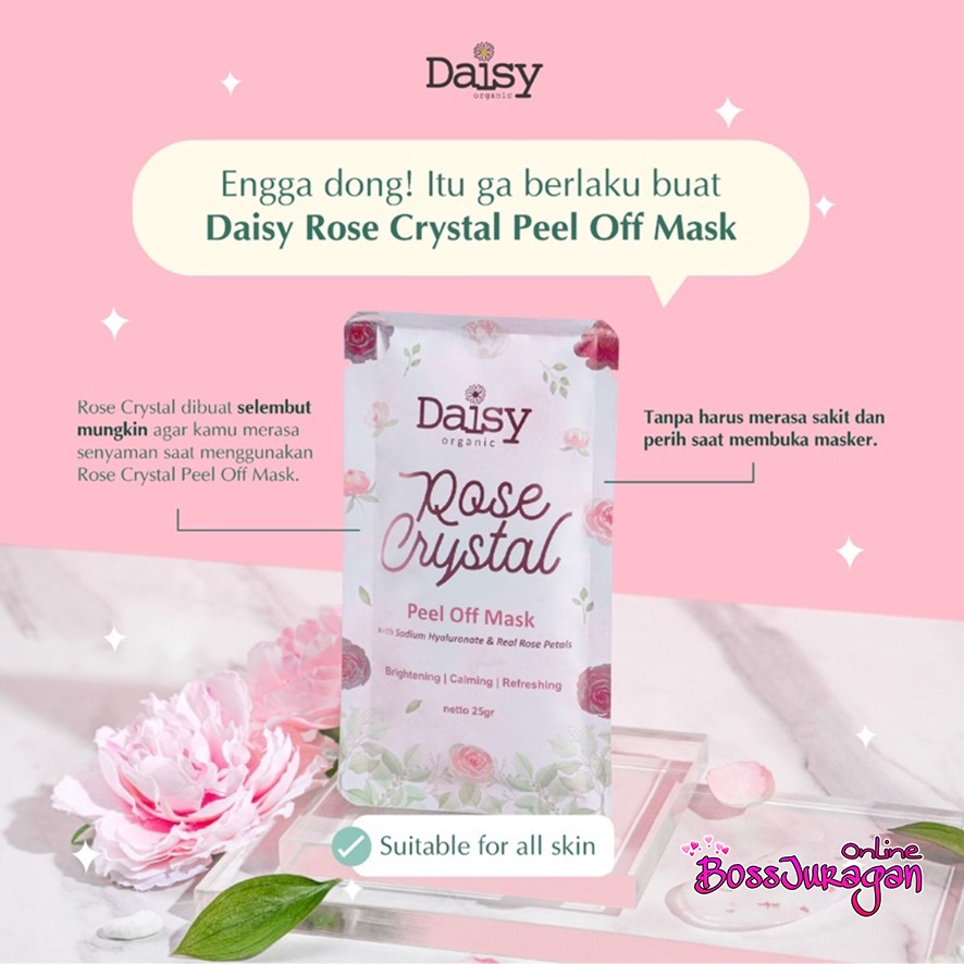 (BOSS) Daisy Rose Crystal Organic Peel off Mask 25gr