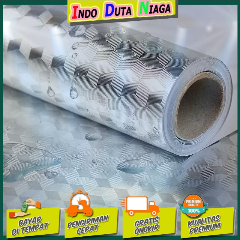 AWOO Wallpaper Aluminium Foil Anti Minyak Waterproof 100x60cm - YK-292