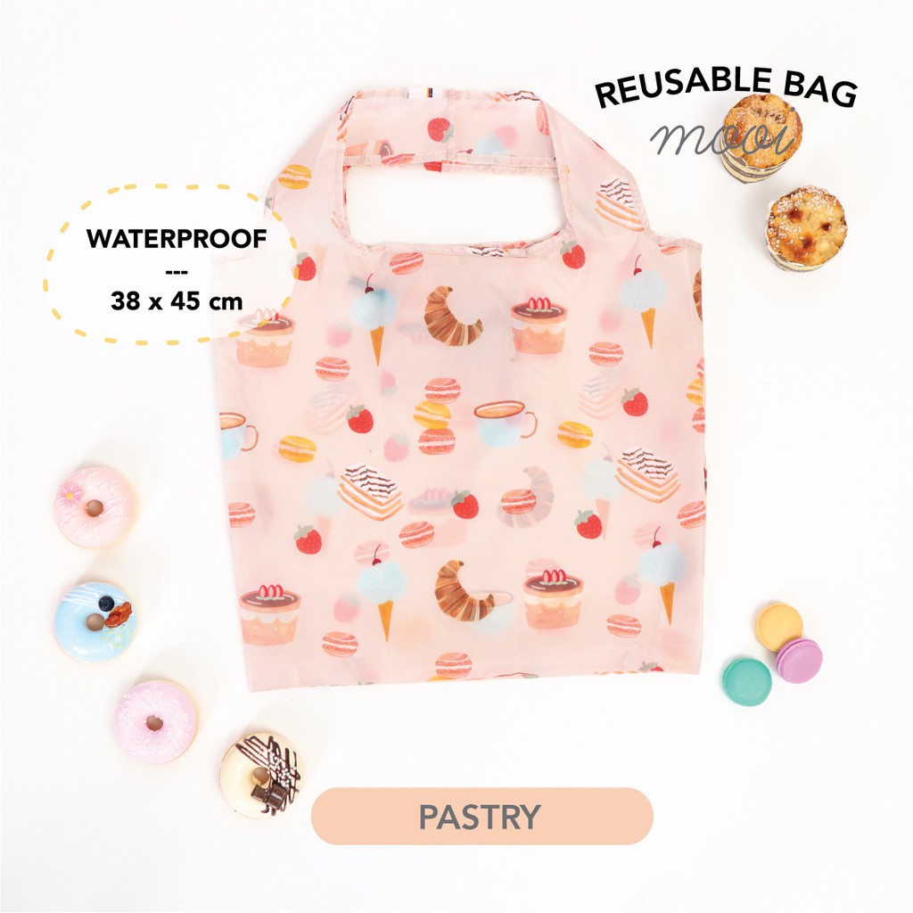 Mooi Reusable Bag Shopping Bag Printing-PASTRY