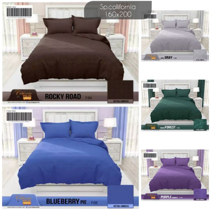 Sprei/Spre/Sprey/sprai California Polos  160 X 200 x 20