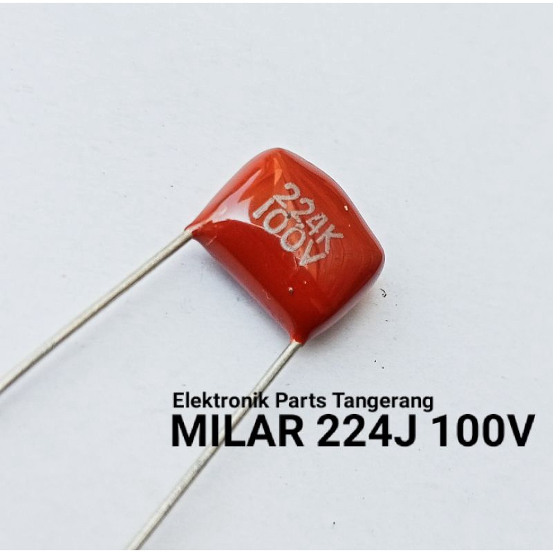 KAPASITOR MILAR 224J 100V 2A CAPACITOR MILAR 224J 100V KAPASITOR MILAR 224K 100V