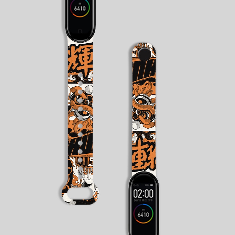 XiaoMi Band 6 Strap Xiaomi Mi Bracelet 7 6 5 4 3 Cartoon Printed Personality Pattern Replacement Bracelet Strap xiaomi band 5 miband 6 miband 4