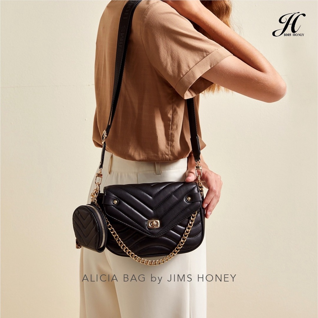 Alicia Bag Jims Honey Tas Selempang Wanita Stylish Jimshoney Import Murah Original Fashion Trendy