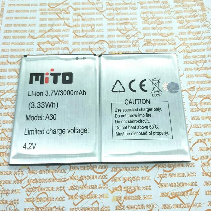 Baterai Battery Double Power MITO BA-00082 BA00082 A30 FANTASY NOTE