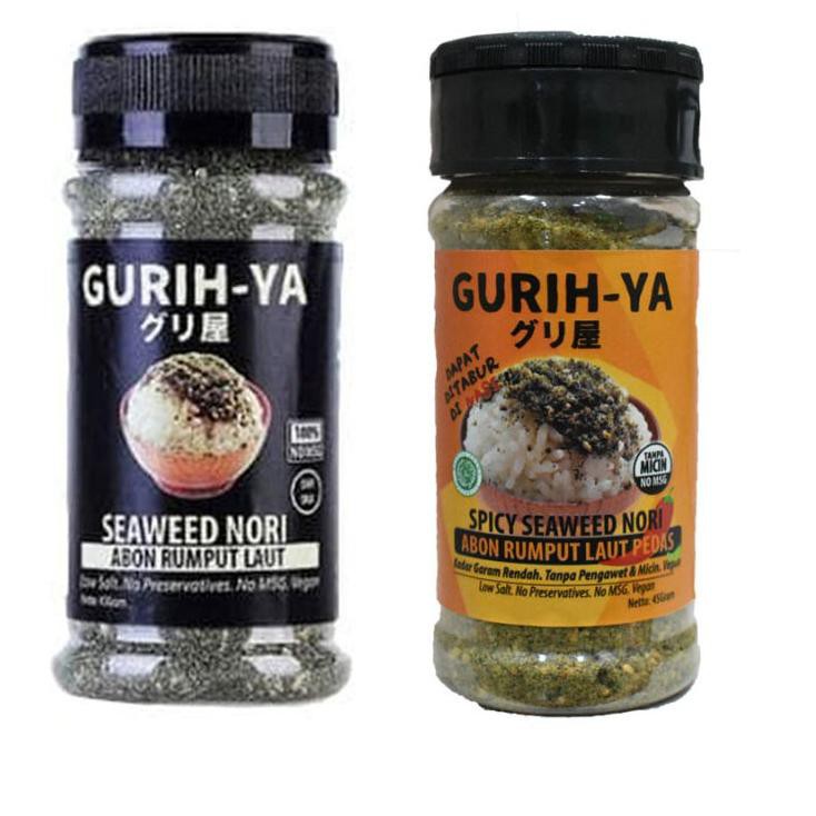 

SPESIAL Gurih Ya Gurih-ya Botol Box Seaweed Nori Seasoning (Abon Rumput Laut) Rasa Original Pedas Gu