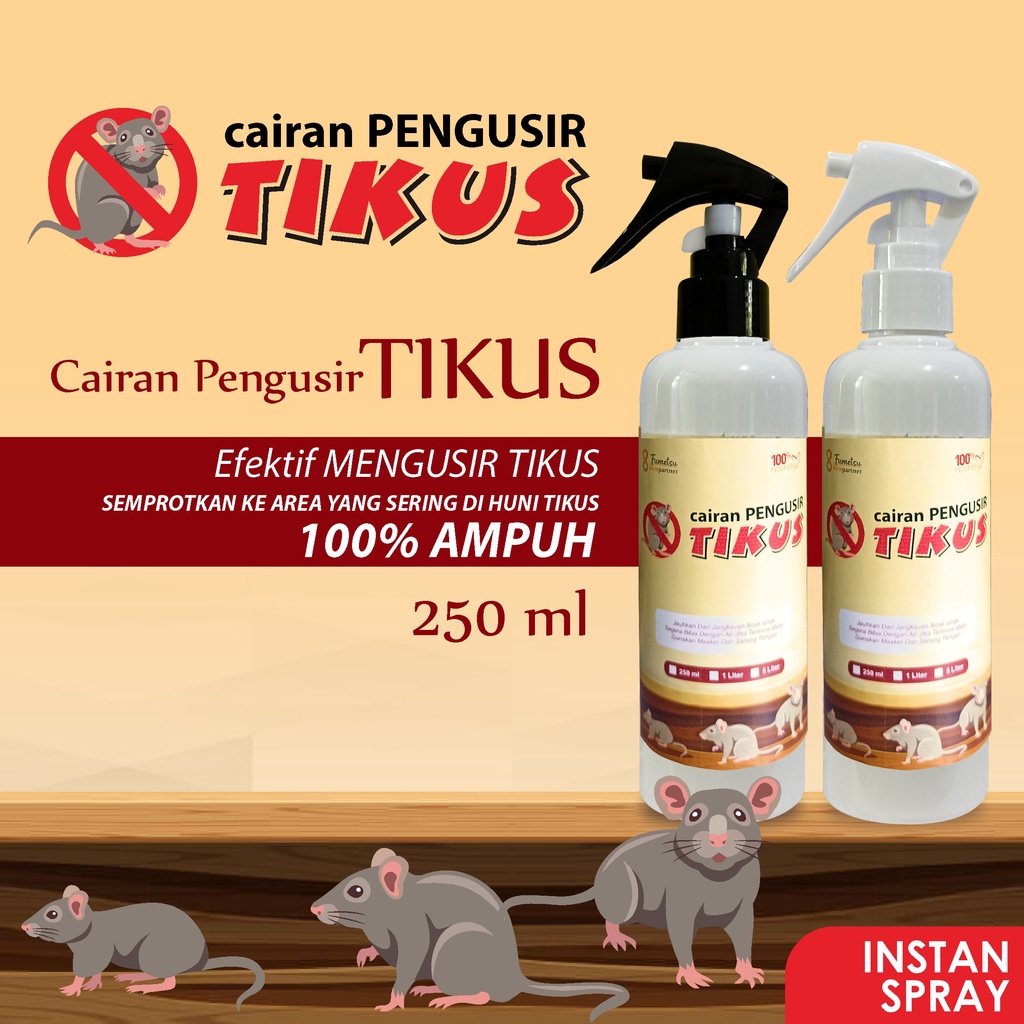 Cairan Ampuh Pengusir Tikus Kemasan Semprot 250ml Spray Trigger