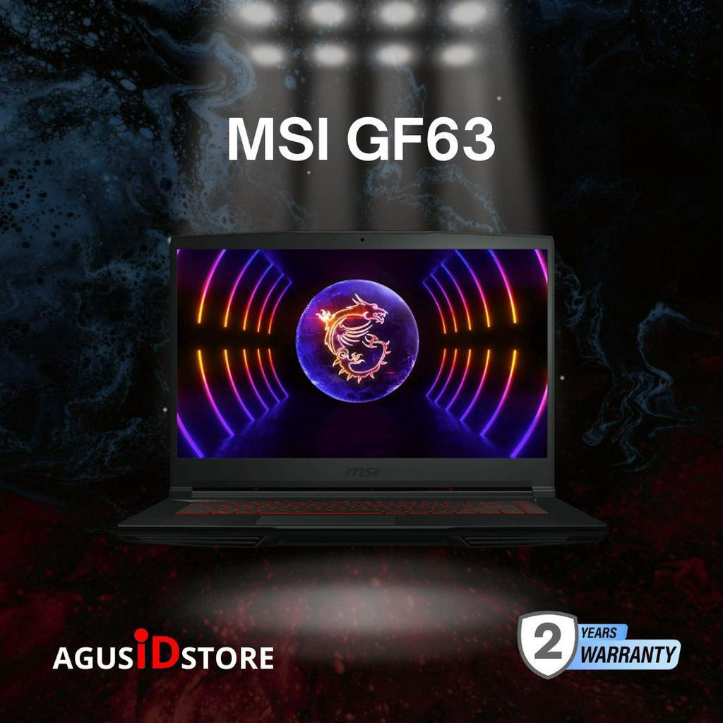 Cicilan 0% - MSi Thin GF63 12VE 041ID Intel Core i7-12650H RAM 8GB 512GB SSD RTX 4050 15.6&quot; FHD IPS 144Hz Windows 11