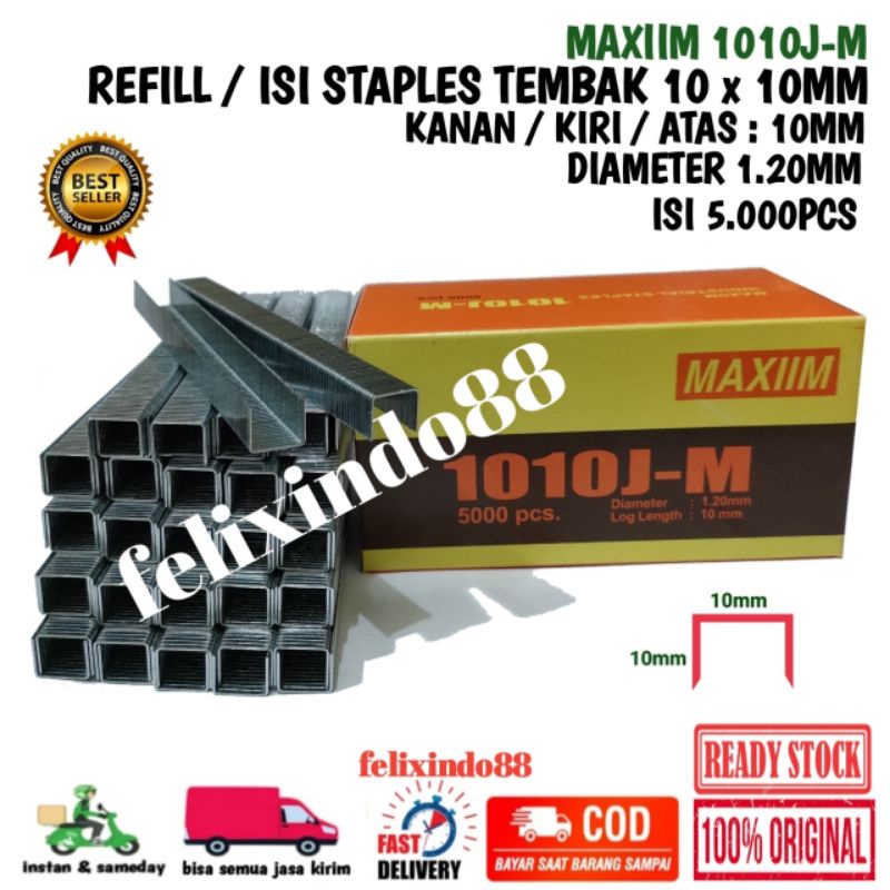 

ISI STAPLES TEMBAK ANGIN / REFILL STAPLER TEMBAK / AIR STAPLER 1010J