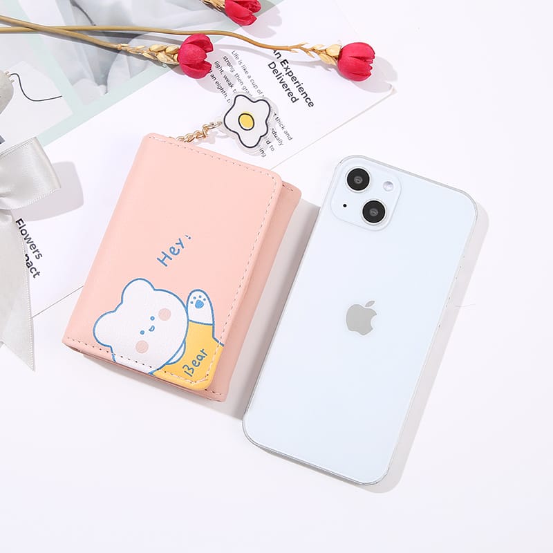 ♥DPS829♥D233 DOMPET MINI WANITA KARAKTER BEAR DOMPET AESTETIC WANITA