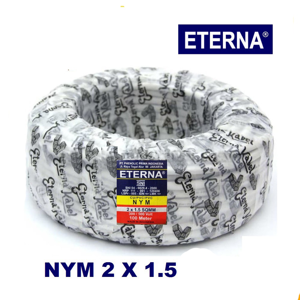 KABEL ETERNA NYM 2 X 1,5 MM ROLL