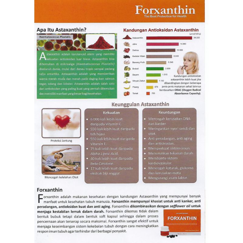 Forxanthin Suplement Suplement Antioksidan Made In Japan Shopee Indonesia