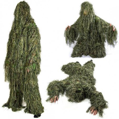 Baju Penyamaran Ghillie Suit Woodland Camo Import PUBG