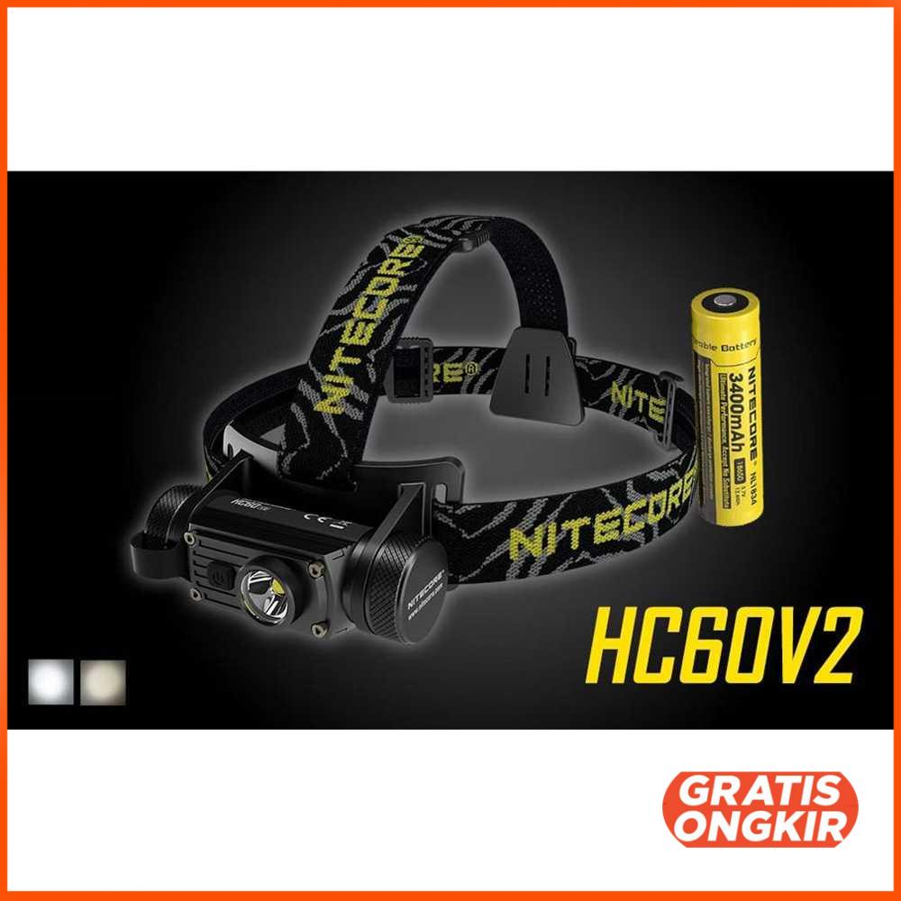 Nitecore HC60V2 Headlamp Series OSRAM P9 1200 Lumens White Light