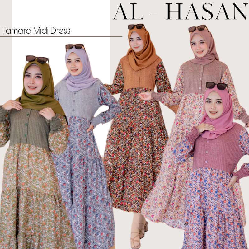 TAMARA MIDI DRESS BY ALHASAN