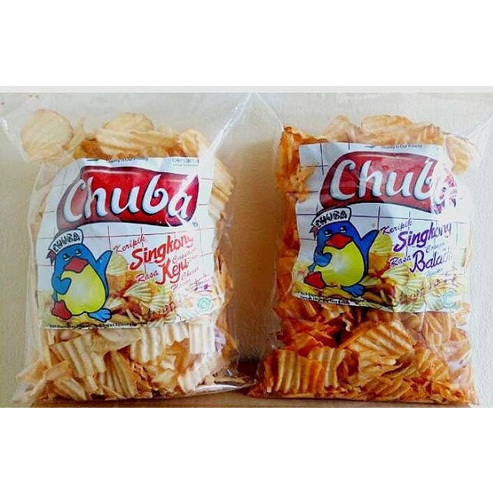 

Chuba Keripik Singkong Rasa Balado dan Keju 250gram Snack Jadul Kiloan Produk Original