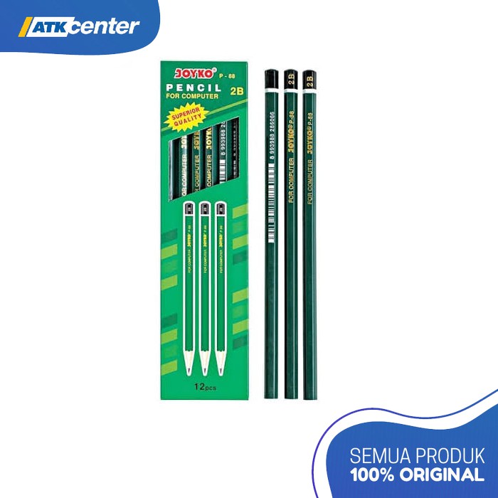 

PENSIL 2B JOYKO P-88 HIJAU (isi 3 pcs)