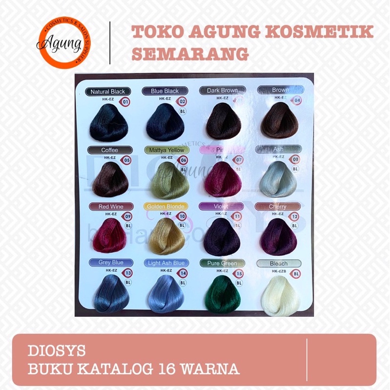 [AGUNGSMG] - KATALOG DIOSYS 16 warna ADA CONTOH RAMBUT