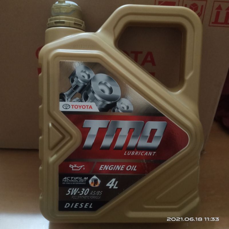 Oli Mesin TMO Gold Diesel SAE 5W30 A5/B5 Galon 4 Liter Toyota Original