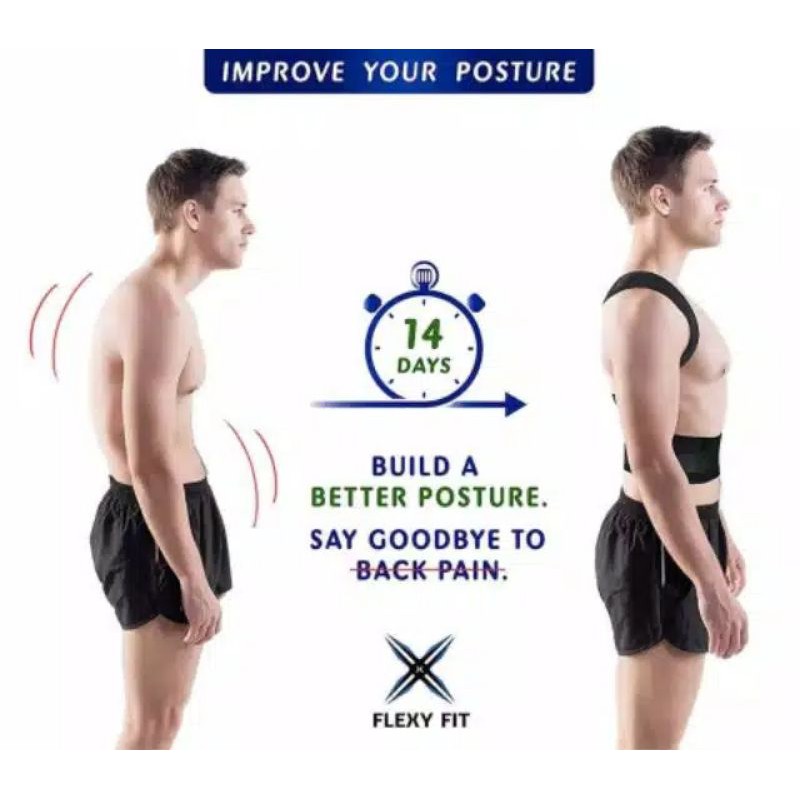 Penyangga Punggung PRIA WANITA ANAK Magnetik Penegak Badan Bungkuk Tulang Belakang posture corrector