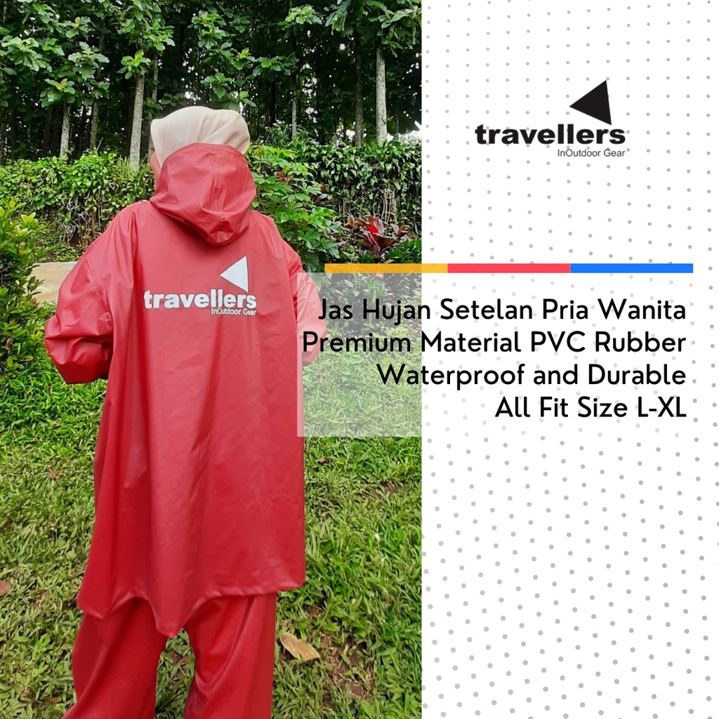 Jas Hujan Travellers / Mantel Hujan / jashujan / jas hujan raincoat / mantel wanita / mantel elmondo / raincoat outdoor / jas hujan masela / mantel...